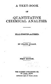 كتاب نصي للتحليل الكيميائي الكمي ..