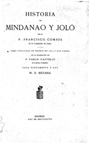 Historia de Mindanao y Joló