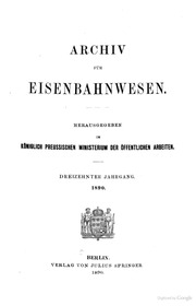 Archiv für Eisenbahnwesen