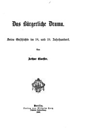 Das bürgerliche drama
