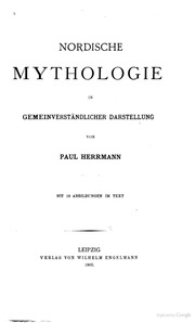 Nordische Mythologie in gemeinverständlicher Darstellung