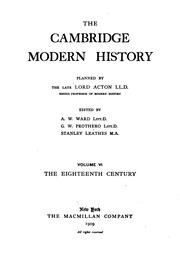 The Cambridge Modern History