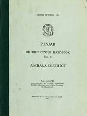 District Census Handbook, Punjab