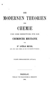 Die modernen theorien der Chemie und ihre Bedeutung für die chemische Mechanik
