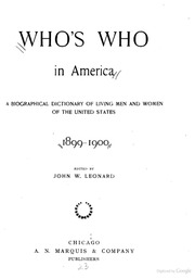 Who's Who In America