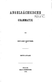Angelsächsische grammatik