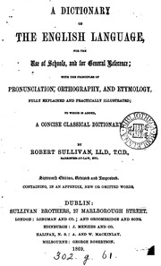 Dictionary Of The English Language