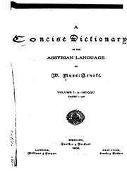 A Concise Dictionary Of The Assyrian Language