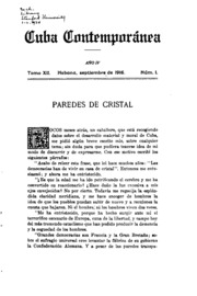 Cuba Contemporánea: Revista mensual