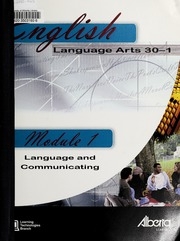 English Language Arts 30-1