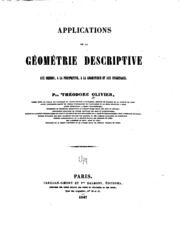 Applications de la géométrie descriptive aux ombres, à la perspective, à la ...