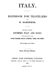 Italy : Handbook For Travellers