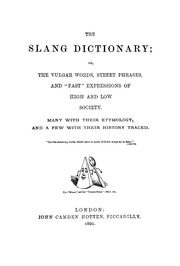 القاموس العامي أو الكلمات المبتذلة وعبارات الشوارع والتعبيرات 