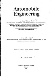 Automobile Engineering: A General Reference Work