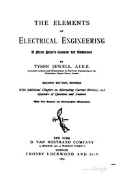 The Elements Of Electrical Engineering;