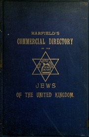 Commercial Directory Of The Jews Of The United Kingdom