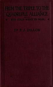 From The Triple To The Quadruple Alliance; Why Italy Went To War