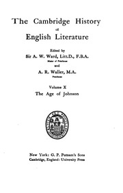 The Cambridge History Of English Literature