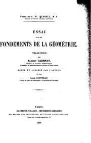 Essai sur les fondements de la géométrie