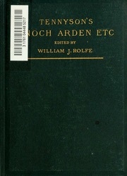 Enoch Arden, And Other Poems. Edited With Notes By William J. Rolfe