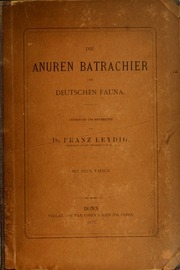 Die Anuren Batrachier Der Deutschen Fauna