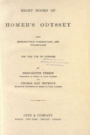 Eight Books Of Homers Odyssey With Introduction, Commentary, And Vocabulary. For The Use Of Schools