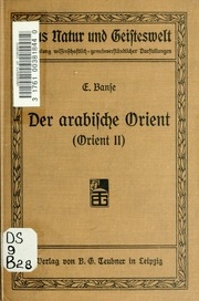 Der arabische Orient (Orient 2) eine Länderkunde