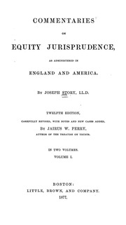 Commentaries On Equity Jurisprudence As Administered In England And America