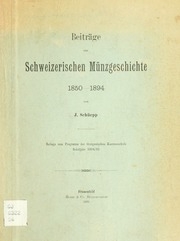 Beiträge zur schweizerischen Münzgeschichte, 1850-1894