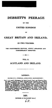 Debrett's Peerage Of England, Scotland, And Ireland. [another]