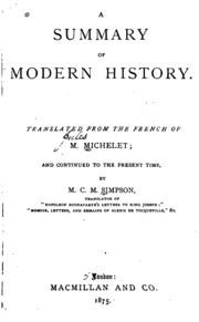 A Summary Of Modern History