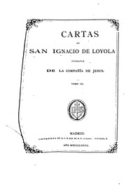 CARTAS DE SAN IGNACIO DE LOYOLA