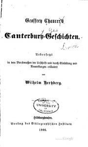 Geoffrey Chaucer's Canterbury-Geschichten