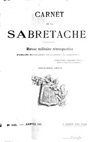 Carnet de la Sabre-tache; revue militaire rétrospective
