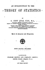 An Introduction To The Theory Of Statistics
