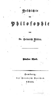 Geschichte der Philosophie