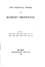 الأعمال الشعرية لروبرت براوننج (المجلد السابع عشر) ..