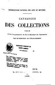 Catalogue des collections, publié avec l'autorisation de M. le ministre du commerce par le directeur de l'établissement