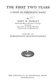 The First Two Years A Study Of Twenty Five Babies Volume Iii