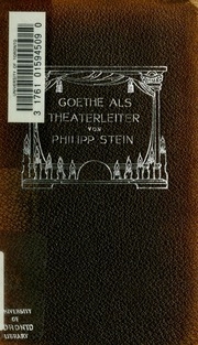 Goethe Als Theaterleiter