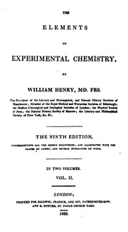 The Elements Of Experimental Chemistry