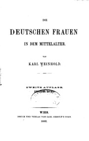 Die Deutschen Frauen In Dem Mittelalter