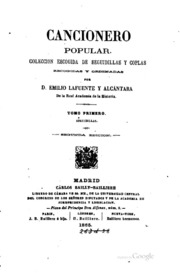 Cancionero popular: Coleccion escogida de seguidillas y coplas