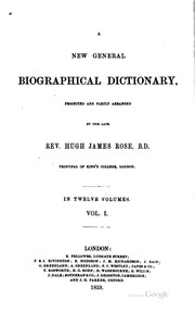 A New General Biographical Dictionary