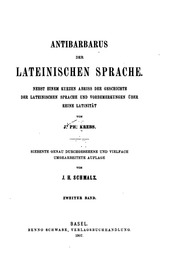 Antibarbarus للغة اللاتينية