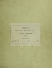 Second ten-year catalogue of 6892 stars for the epoch 1890·0, from observations with the transit-circle made at the Royal observatory, Greenwich