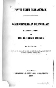 Fontes rerum Germanicarum