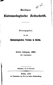 Berliner Entomologische Zeitschrift