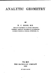 Analytic Geometry