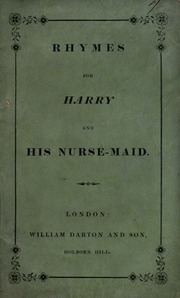 Rhymes For Harry And His Nurse-maid